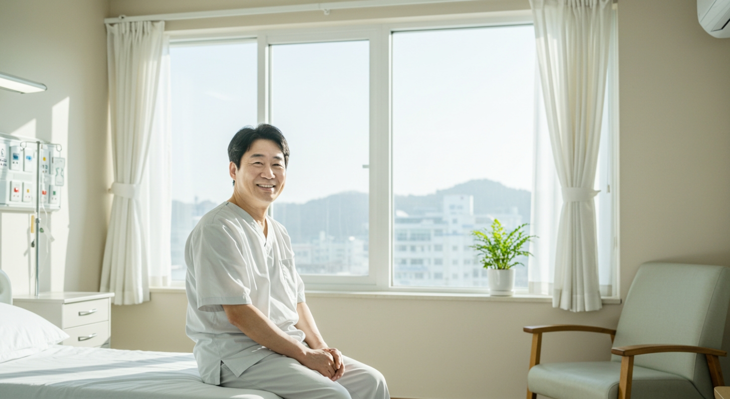 홀렙 수술 후 당일 퇴원 환자 이미지